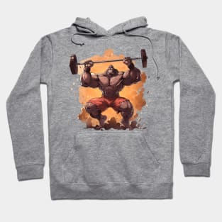 gorilla at gym Hoodie